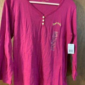 Margaritaville Women's XL long sleeve henley top NWT